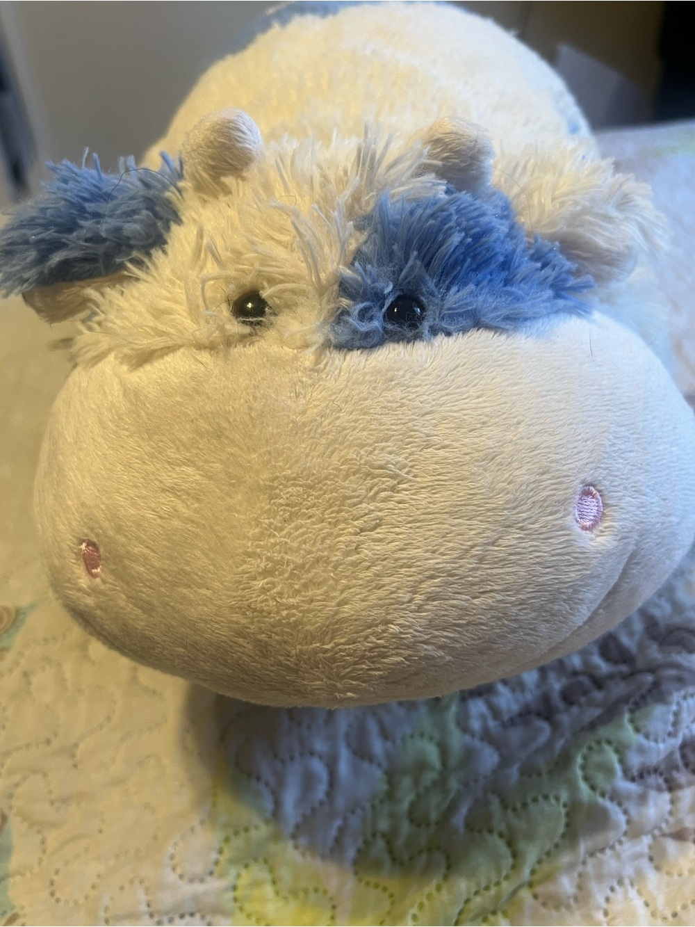 Rare Pillow Pets Sweet Scented Blueberry Cow Collectible Plush Stuffed Animal